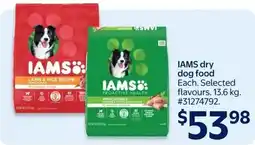 Walmart IAMS dry dog food offer