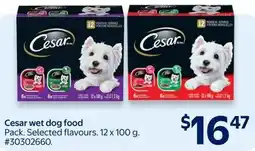 Walmart Cesar wet dog food offer