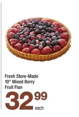 Highland Farms Fresh Store-Made 10 Mixed Berry Fruit Flan offer