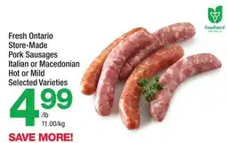 Highland Farms Fresh Ontario Store-Made Pork Sausages offer