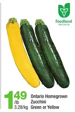 Highland Farms Ontario Homegrown Zucchini offer