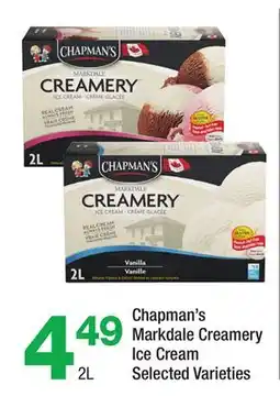 Highland Farms Chapman's Markdale Creamery Ice Cream offer