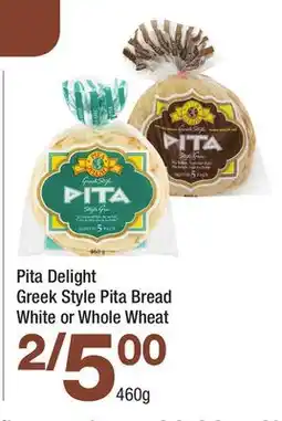Highland Farms Pita Delight Greek Style Pita Bread White or Whole Wheat offer