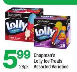 Highland Farms Chapman's Lolly Ice Treats offer