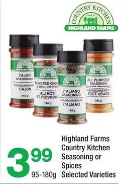 Highland Farms Highland Farms Country Kitchen Seasoning or Spices offer