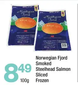Highland Farms Norwegian Fjord Smoked Steelhead Salmon Sliced Frozen offer
