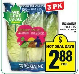 Food Basics ROMAINE HEARTS offer