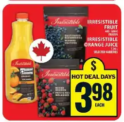 Food Basics Irresistible Fruit & Orange Juice offer
