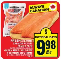 Food Basics FRESH ATLANTIC SALMON FILLETS FAMILY PACK offer