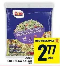Food Basics DOLE COLE SLAW SALAD offer
