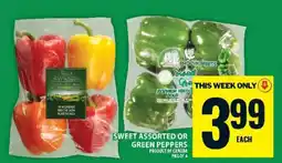 Food Basics Sweet Assorted or Green Peppers offer