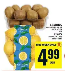 Food Basics LEMONS OR KIWIS offer