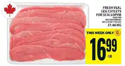 Food Basics FRESH VEAL LEG CUTLETS FOR SCALLOPINI offer