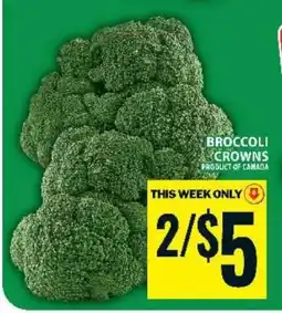 Food Basics BROCCOLI CROWNS offer