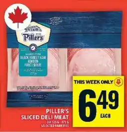 Food Basics PILLER’S SLICED DELI MEAT offer