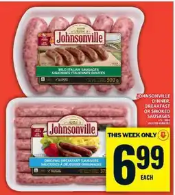 Food Basics JOHNSONVILLE DINNER, BREAKFAST OR SMOKED SAUSAGES offer