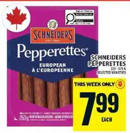 Food Basics Schneiders Pepperettes offer