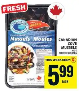 Food Basics CANADIAN COVE MUSSELS offer
