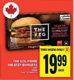 Food Basics THE KEG PRIME RIB BEEF BURGERS offer
