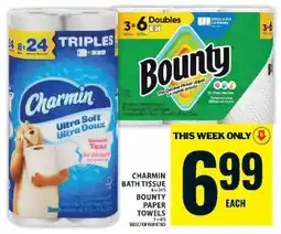 Food Basics Charmin Bath Tissue & Bounty Paper Towels offer