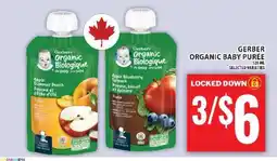 Food Basics GERBER ORGANIC BABY PURÉE offer