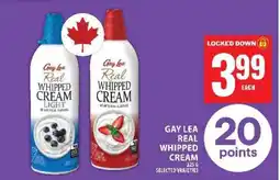 Food Basics GAY LEA REAL WHIPPED CREAM offer