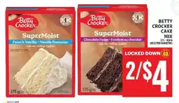 Food Basics BETTY CROCKER CAKE MIX offer