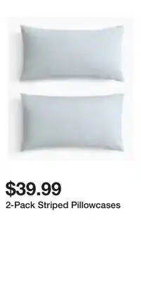 H&M 2-Pack Striped Pillowcases offer