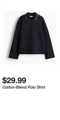 H&M Cotton-Blend Polo Shirt offer