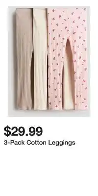 H&M 3-Pack Cotton Leggings offer