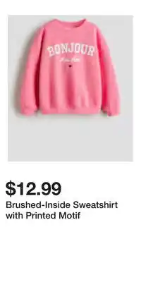 H&M Brushed-Inside Sweatshirt with Printed Motif offer