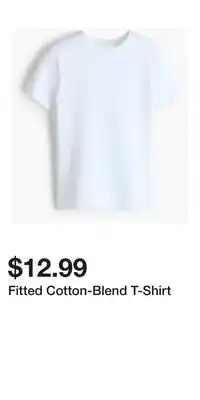 H&M Fitted Cotton-Blend T-Shirt offer