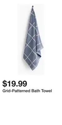 H&M Grid-Patterned Bath Towel offer