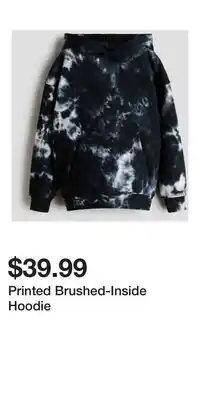 H&M Printed Brushed-Inside Hoodie offer