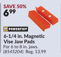 Princess Auto 6-1/4 in. Magnetic Vise Jaw Pads offer