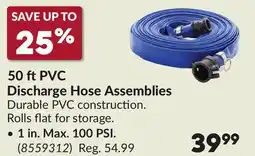 Princess Auto 50 ft PVC Discharge Hose Assemblies offer