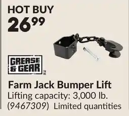 Princess Auto Farm Jack Bumper Lift offer