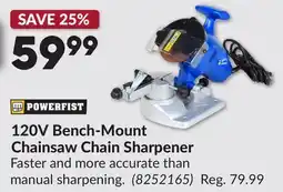 Princess Auto 120V Bench-Mount Chainsaw Chain Sharpener offer
