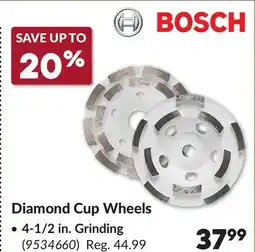 Princess Auto 4-1/2 in. Grinding Diamond Cup Wheels offer