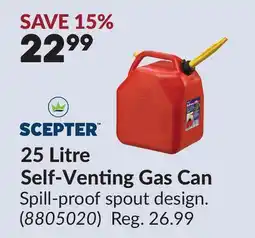Princess Auto 25 Litre Self-Venting Gas Can offer