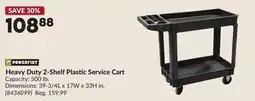 Princess Auto Heavy Duty 2-Shelf Plastic Service Cart offer