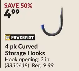 Princess Auto 4 pk Curved Storage Hooks offer