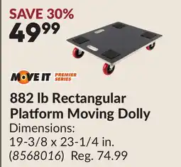 Princess Auto 882 lb Rectangular Platform Moving Dolly offer
