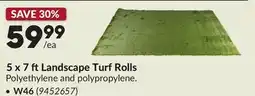 Princess Auto 5 x 7 ft Landscape Turf Rolls, W46 offer