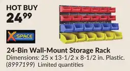 Princess Auto 24-Bin Wall-Mount Storage Rack offer