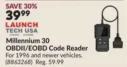 Princess Auto Millennium 30 OBDII/EOBD Code Reader offer