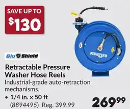 Princess Auto Retractable Pressure Washer Hose Reels offer
