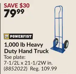 Princess Auto 1,000 lb Heavy Duty Hand Truck offer