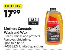 Princess Auto Mothers Carnauba Wash and Wax offer