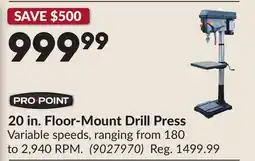 Princess Auto 20 in. Floor-Mount Drill Press offer